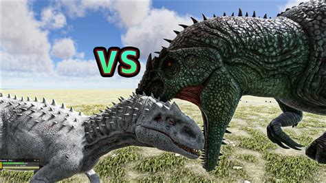 Indominus Rex Vs Giganotosaurus Etc Ark Mod Dino Battle 9 Youtube