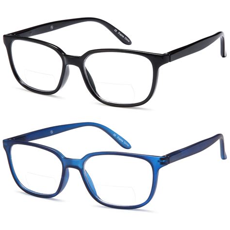 Altec Vision Spring Hinge Bifocal 100x Reading Glasses Pack Of 2