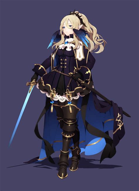 Knight Anime Female Armor Female Knight Medieval Fantasy Characters