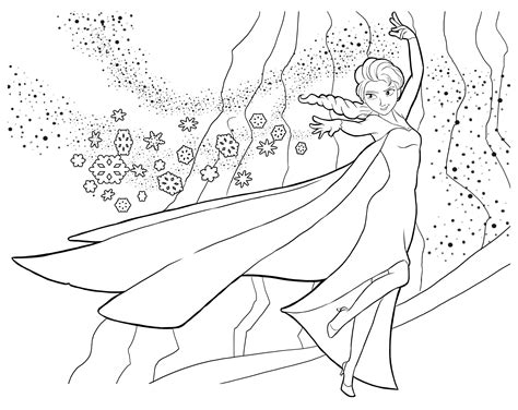 Coloriage La Reine des Neiges à colorier - Dessin à imprimer | Projets