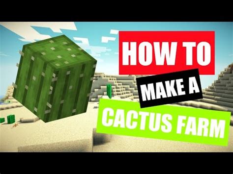How to make a cactus farm in minecraft « minecraft. How to make a CACTUS FARM - Minecraft - YouTube