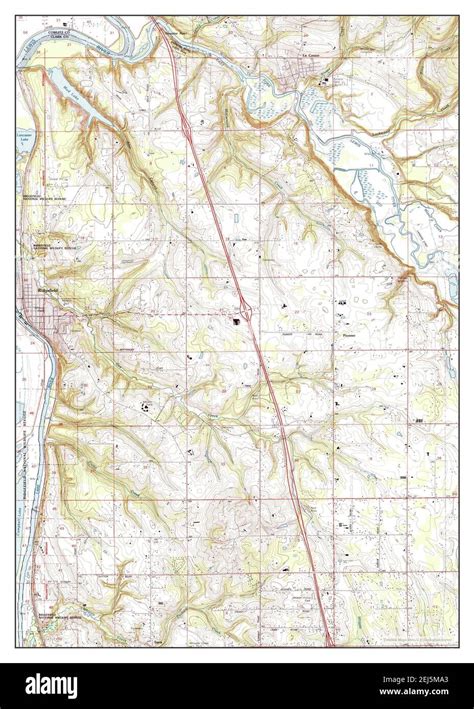 Ridgefield Washington Map 1990 124000 United States Of America By