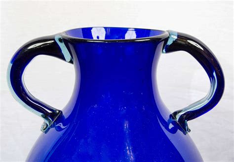 18th Century English Glass Blue Vase At 1stdibs