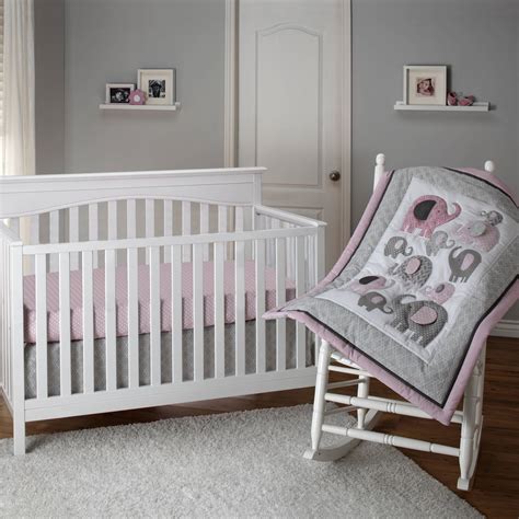 Walmart.com crib bedding sets on rollback prices as low as. Little Bedding by NoJo Elephant Time 3 Piece Crib Bedding ...
