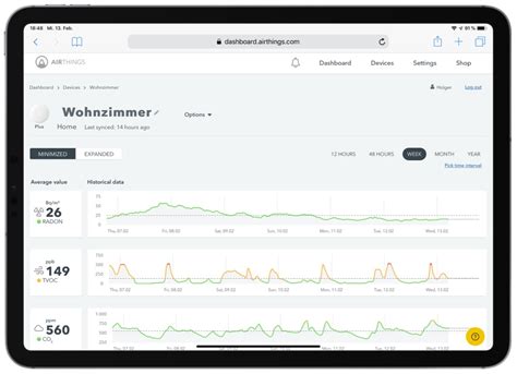 You can also view this data from any web browser by logging into the airthings dashboard using the same credentials. Schädliches Radon selbst messen: Airthings Wave Plus im ...