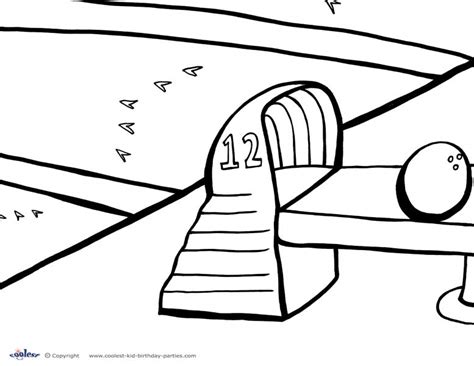 Free Bowling Coloring Page - ClipArt Best