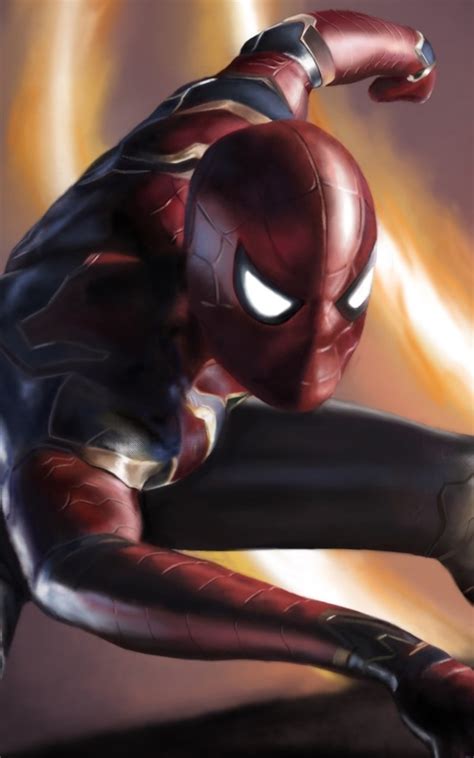 Avengers infinity war spider man iron man wanda maximoff spider. 800x1280 Spiderman Avengers Infinity War Nexus 7,Samsung ...