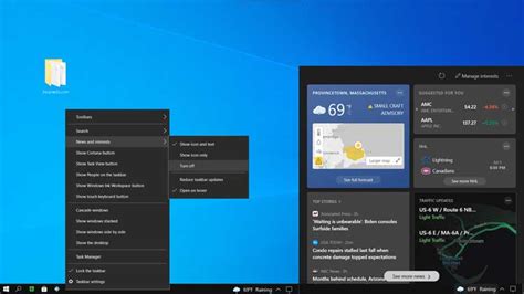 Remove Weather And News From Windows 10 Taskbar Htop Skills