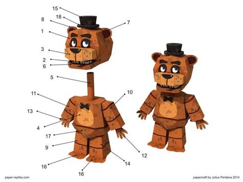 Five Nights At Freddys Paper Craft Five Nights At Freddys Diy Five