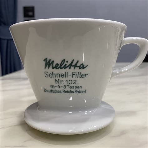 Melitta Dripper 102 Porcelain 4 Loch ฐานกลม Made In Germany Shopee