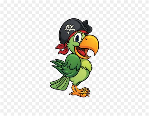 Printed Vinyl Pirate Parrot Stickers Factory Pirate Parrot Clipart