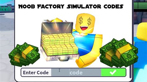 Roblox Noob Factory Simulator Codes March 2023