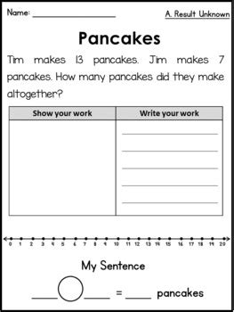 Children may need assistance from teachers or parents to get started. Addition Word Problems within 20 by Learning Juniors | TpT