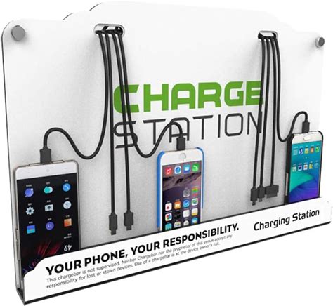 Vipatey Wall Mounted Cell Phone Charging Station High Speed