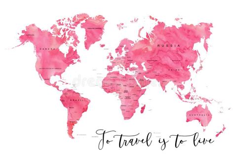 World Map Backdrop Pink