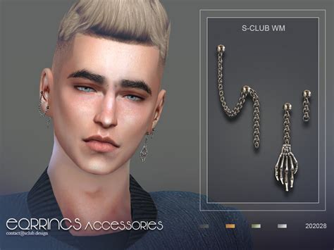 The Sims Resource S Club Ts4 Wm Earrings 202028