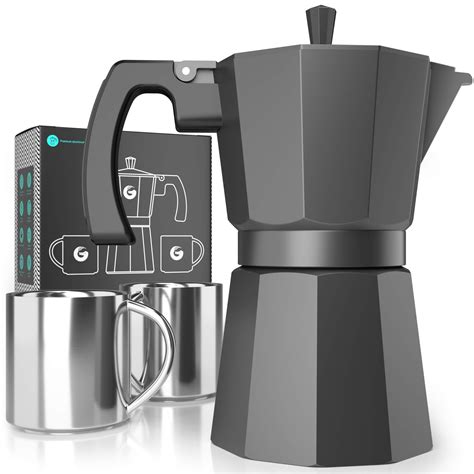 Buy Coffee Gator Moka Pot 6 Cup Stovetop Espresso Maker Classic