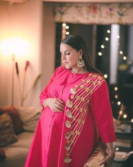 neha dhupia slays pregnancy fashion in gorgeous ethnic outfits indiatoday