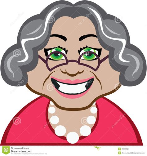 Grandma Vector Stock Vector Illustration Of Elderly