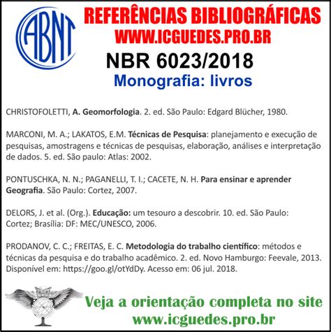 REFERÊNCIA BIBLIOGRÁFICA ABNT Prof Dr Ivan Claudio Guedes