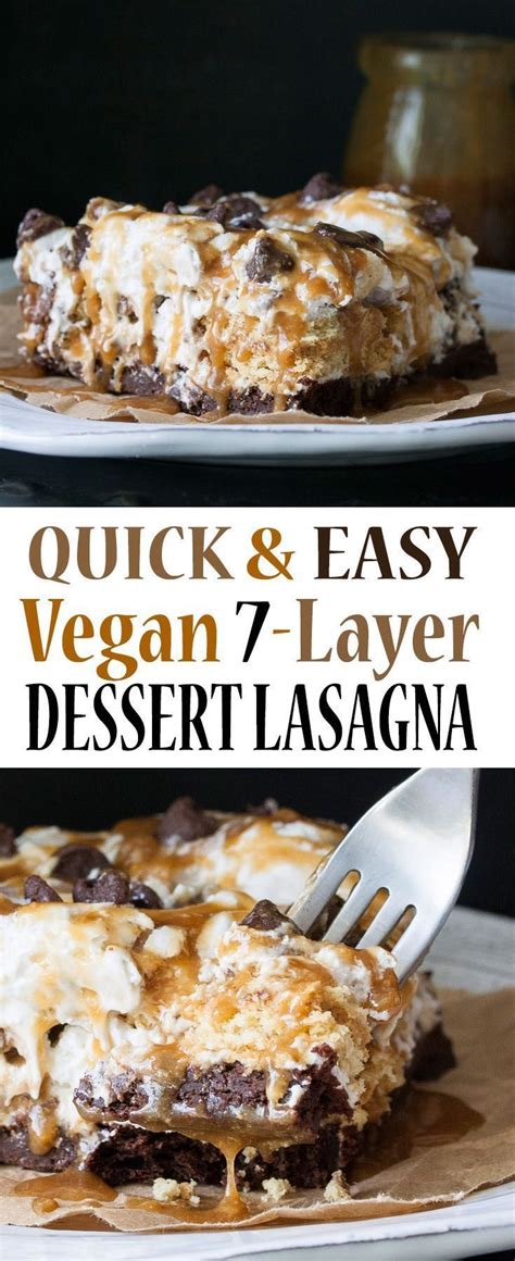 Pudding will become more and more thick as you whisk. Vegan 7-Layer Dessert Lasagna | Recipe | Vegan dessert recipes, Vegan desserts, Food recipes