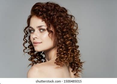 Charming Woman Curly Hair Nude Truth Foto Stok 1500485015 Shutterstock