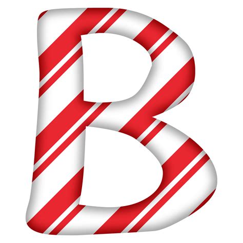 Letters Clipart Candy Cane Letters Candy Cane Transparent Free For