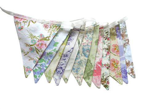 Merry Go Round Handmade Vintage Floral Flag Bunting Ideal For A