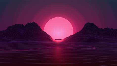 1366x768 Neon Sunset 4k 1366x768 Resolution Hd 4k Wallpapers Images