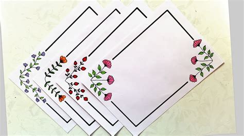 4 Corner Design For Projectborder Designsproject File Decoration