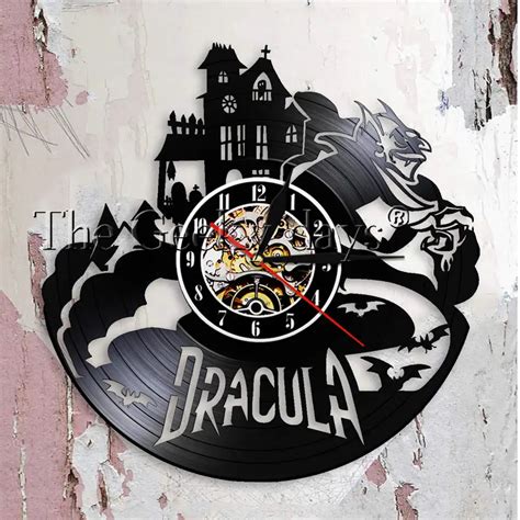 Draculas Castle Wall Art Wall Clock Halloween Dark Horror Home