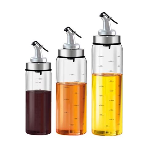 We also have hair oil bottles ranging from 30ml to 500ml. Oil Vinegar Dispenser Kitchen Seasoning Glass Storage ...