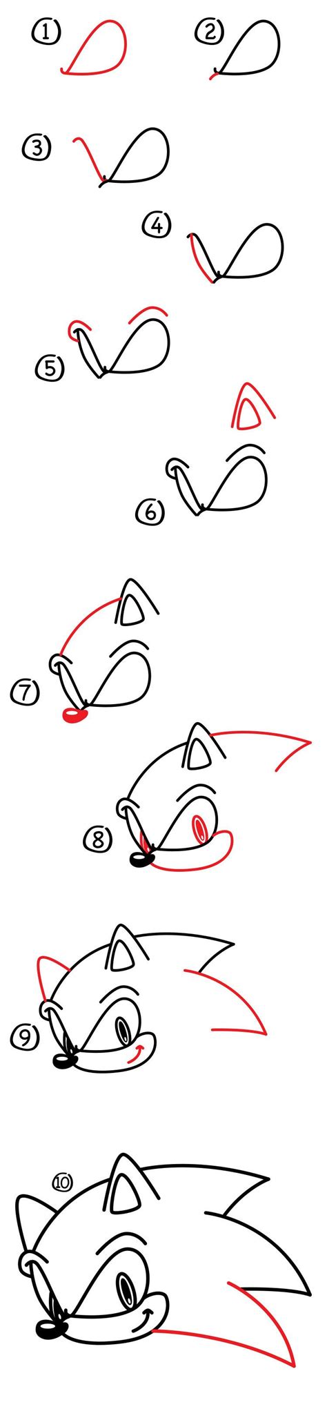 How To Draw Sonic The Hedgehog Art For Kids Hub Hedgehog Art How