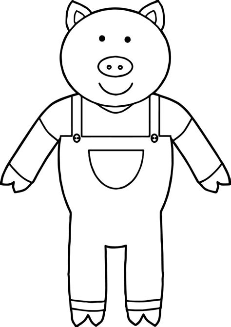 Entertaining children's coloring from your favorite fairy tale about three piglets will delight your children. cool One 3 Little Pigs Coloring Page | Cute baby pigs ...