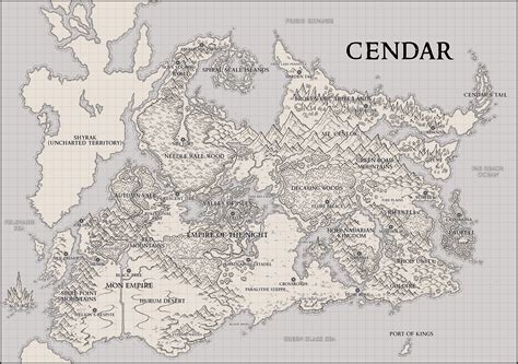 New And Improved Hand Drawn Version Of My Homebrew Map By Caeora R