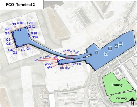 Rome Leonardo Da Vinci Airport Fco Terminal 3 Map