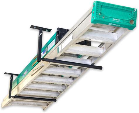 Storeyourboard Adjustable Ladder Ceiling Rack Garage
