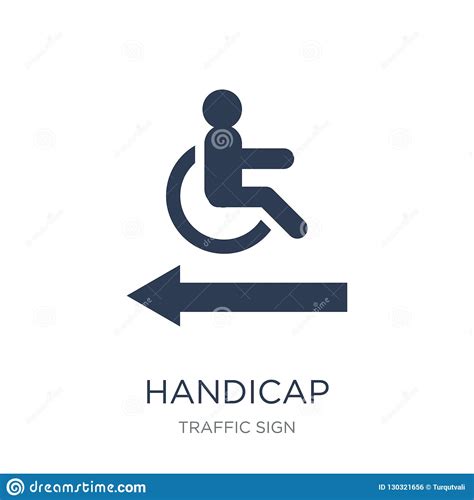 Handicap Sign Icon Trendy Flat Vector Handicap Sign Icon On White
