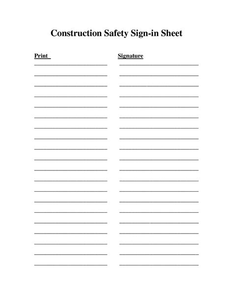 conference sign  sheet template meeting