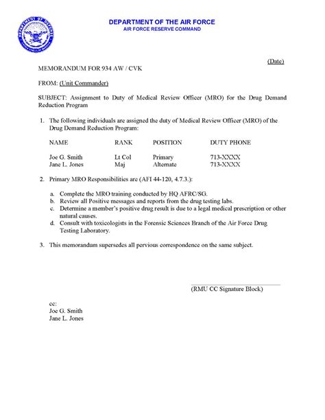 Check out the job appoinment letter format with deasra's appointment letter template. 934 AW Drug Prevention and Education Forum: Sample ...