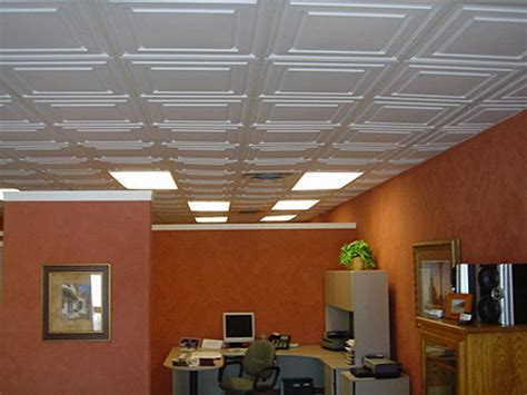 They panels could be in wood, metal, fiberglass or composite. Installations Basement Lighting Drop Ceiling — Home Design ...