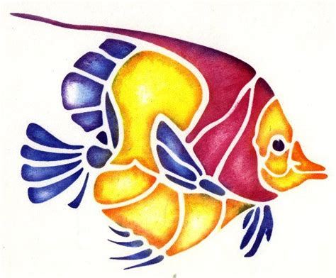 Free fish coloring pages to print 101 coloring. Free fish stencil | Fish stencil, Stencil painting, Fish art