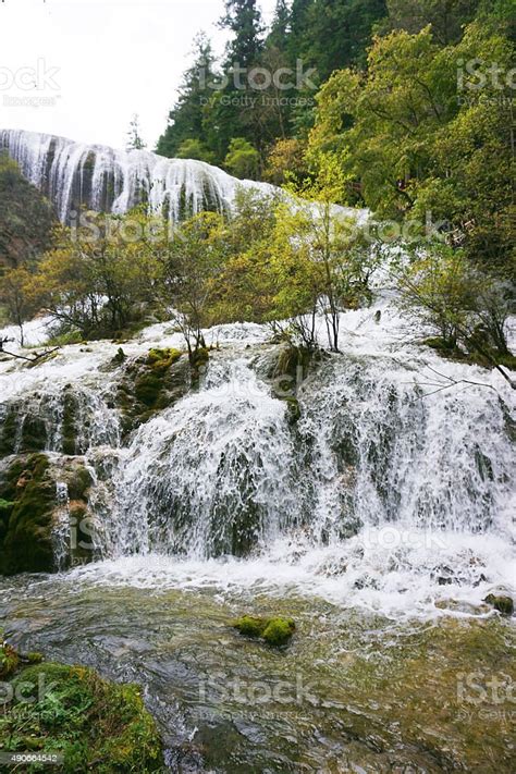 Beautiful Pond In Jiuzhaigou National Park Sichuan Province Ch Stock