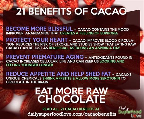 21 Fantastic Benefits Of Cacao A Powerful Raw Chocolate Superfood Cacao Benefits Benefits Of