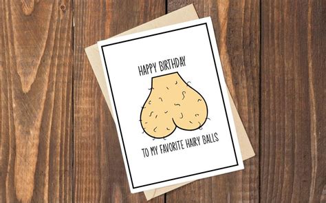Funny Birthday Card For Him Dirty Greeting Card Happy Etsy Canada