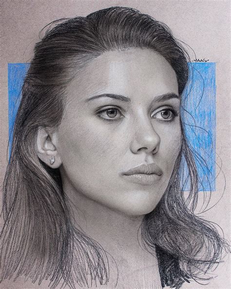 Im Just Finishing Up A New Drawing Of Scarlet Johansson Will Probably