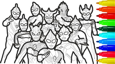 25 gambar ultraman buat mewarnai pics sofpaper. Ultraman Ultra Heros Coloring Pages | Colouring Pages for ...