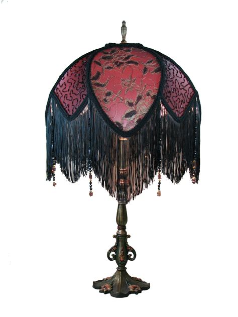 Red Victorian Lamp Shades