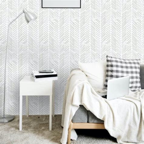 Herringbone Grey Wallpaper Werohmedia