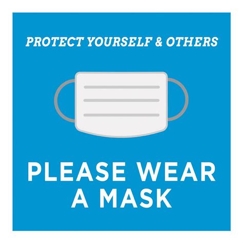 24” X 24” Pvc Sign “please Wear A Mask”